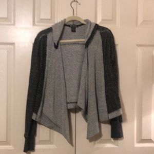 Hooded Bolero Sweatshirt Cardigan